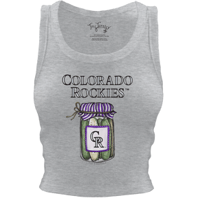 Colorado Rockies Pickle Jar Crop Tank