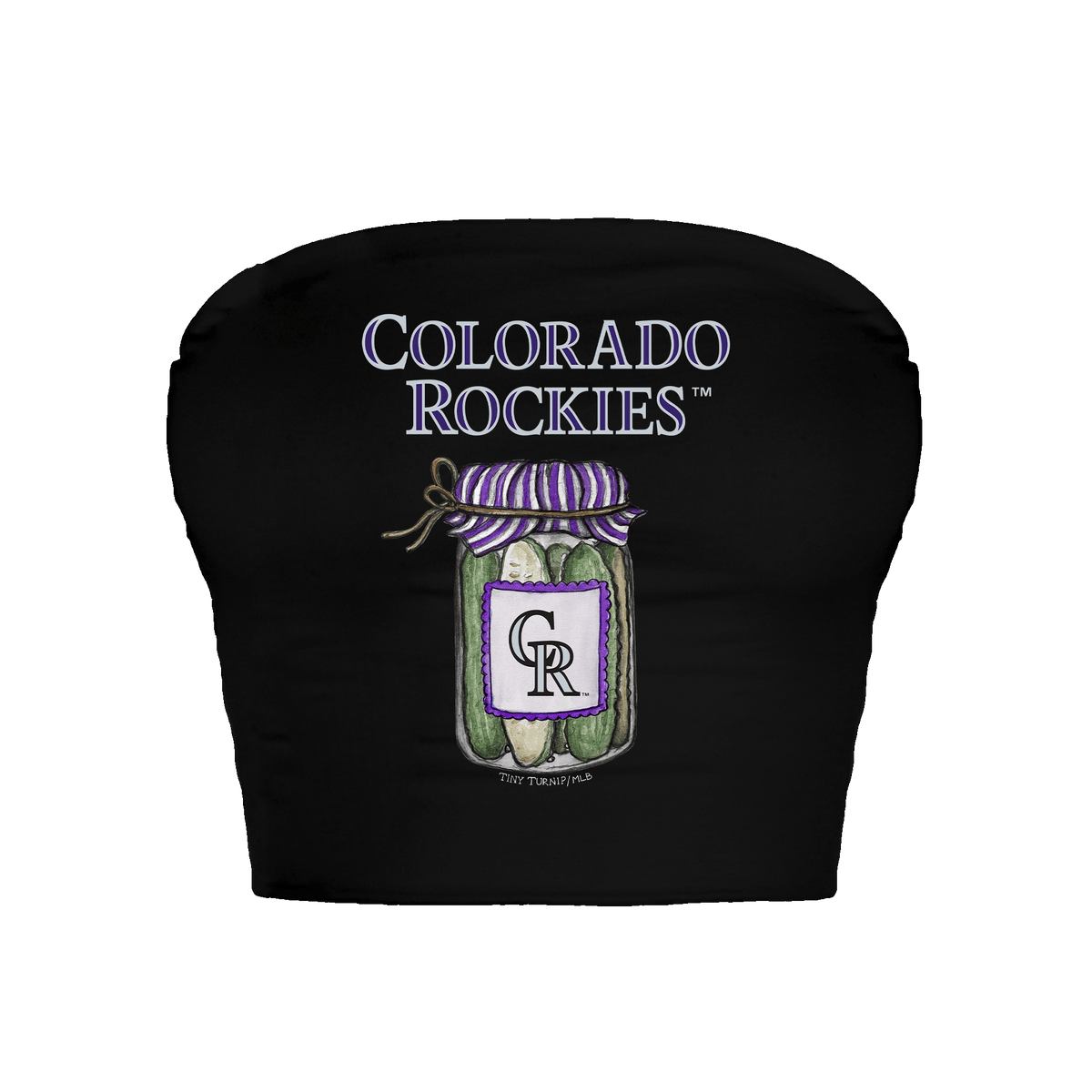 Colorado Rockies Pickle Jar Crop Tube Top