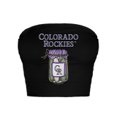 Colorado Rockies Pickle Jar Crop Tube Top