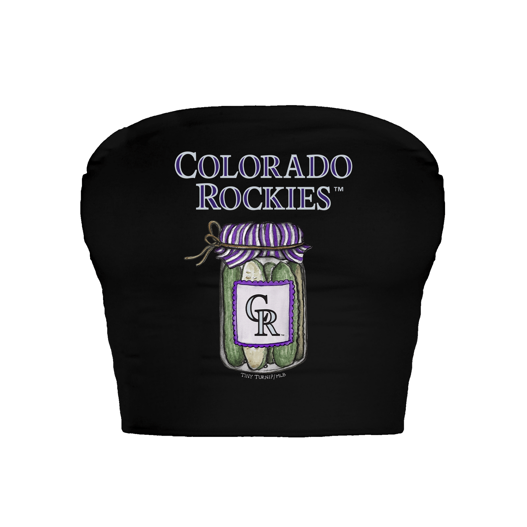Colorado Rockies Pickle Jar Crop Tube Top
