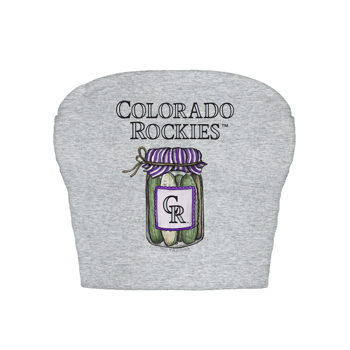 Colorado Rockies Pickle Jar Crop Tube Top