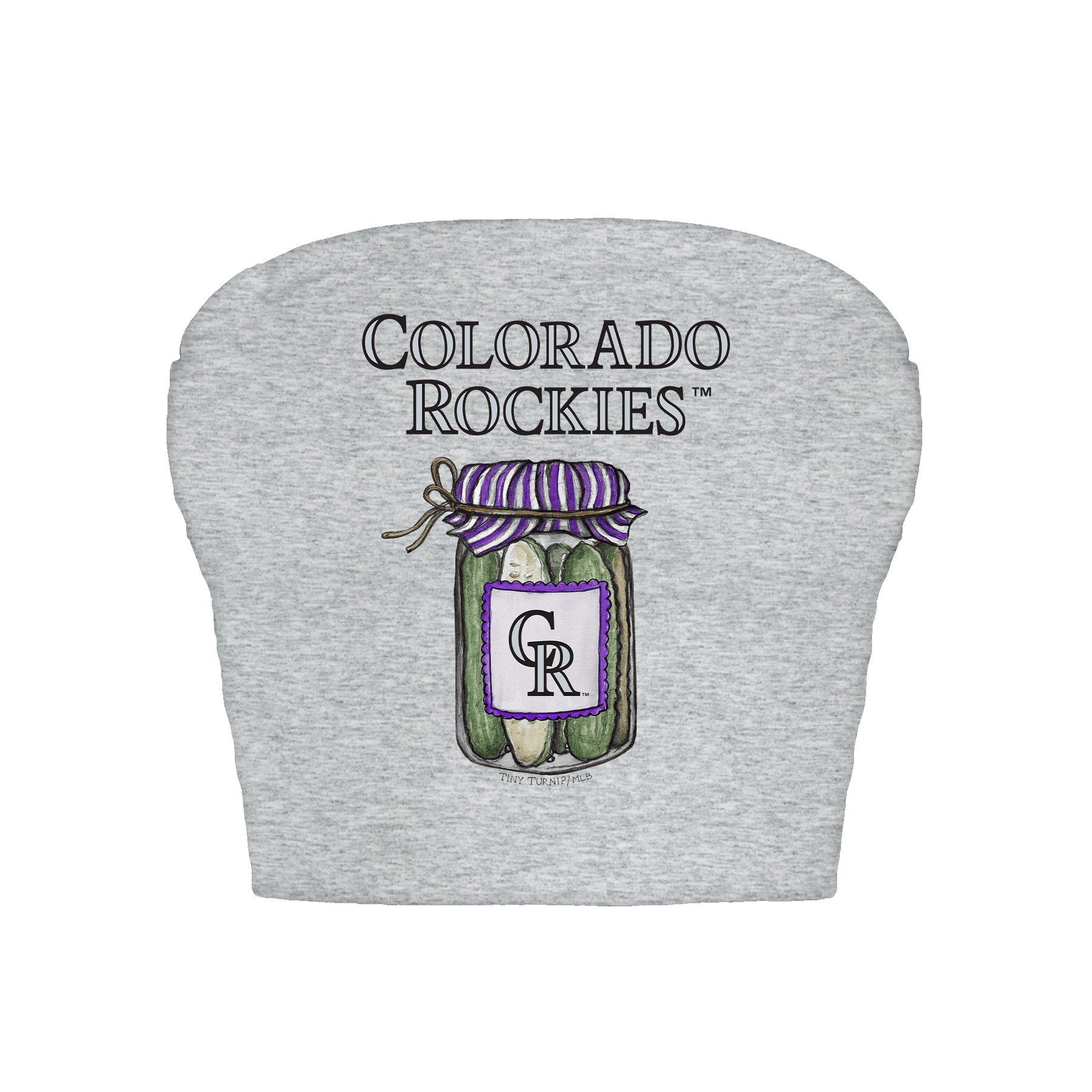 Colorado Rockies Pickle Jar Crop Tube Top