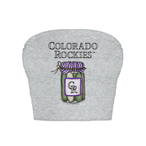 Colorado Rockies Pickle Jar Crop Tube Top