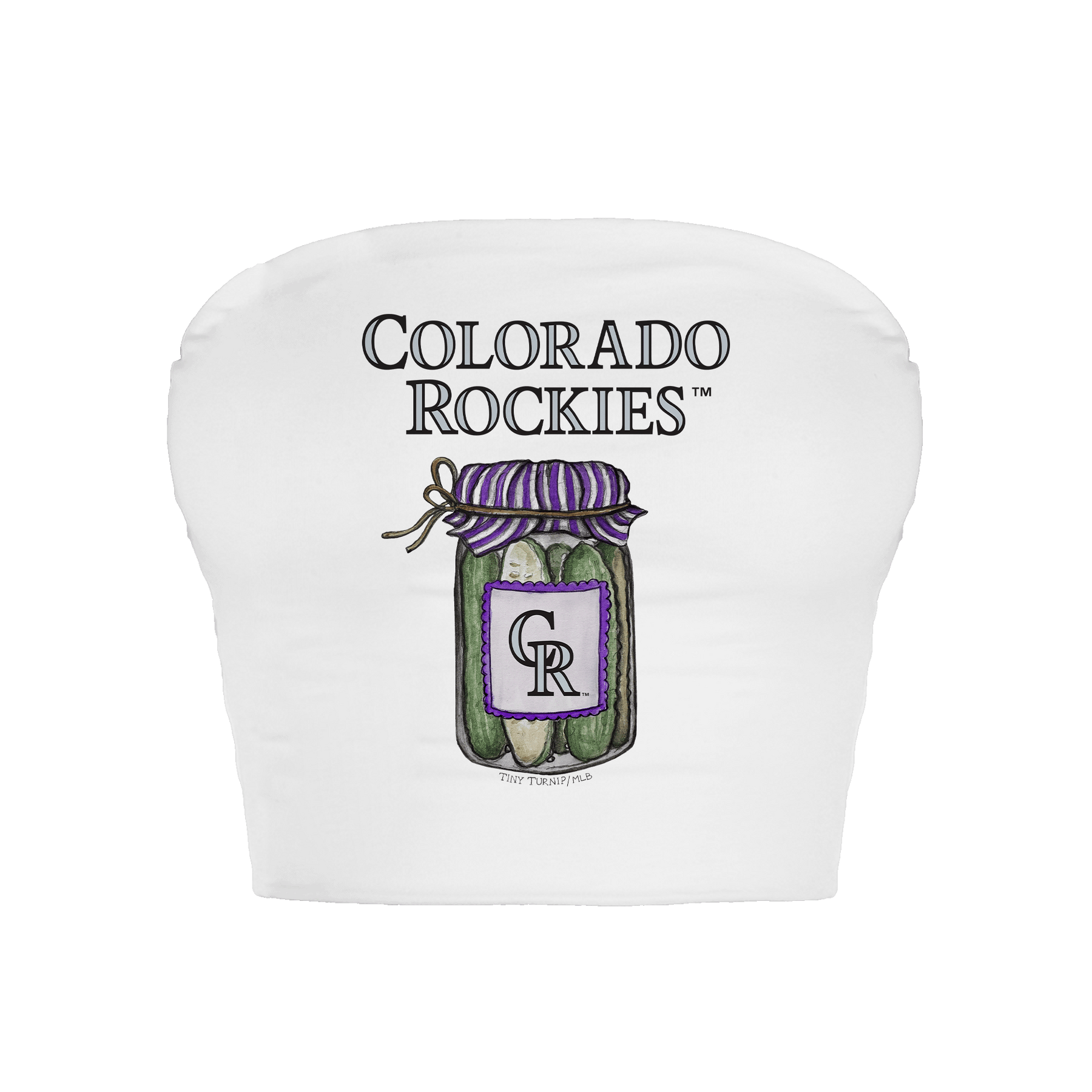Colorado Rockies Pickle Jar Crop Tube Top