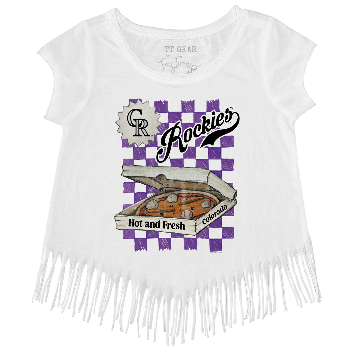 Colorado Rockies Pizza Fringe Tee