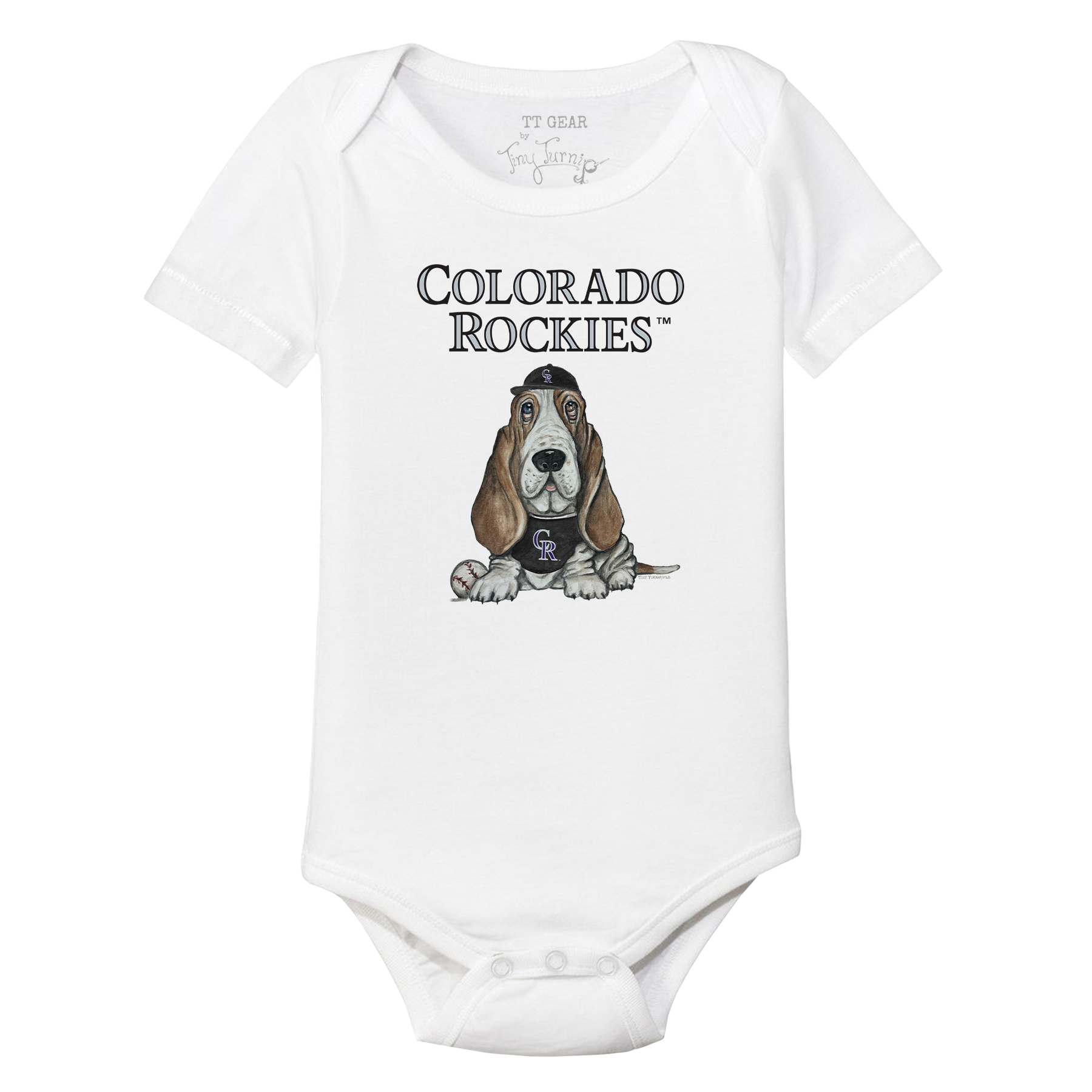 Colorado Rockies Puddy Short Sleeve Snapper - Tiny Turnip
