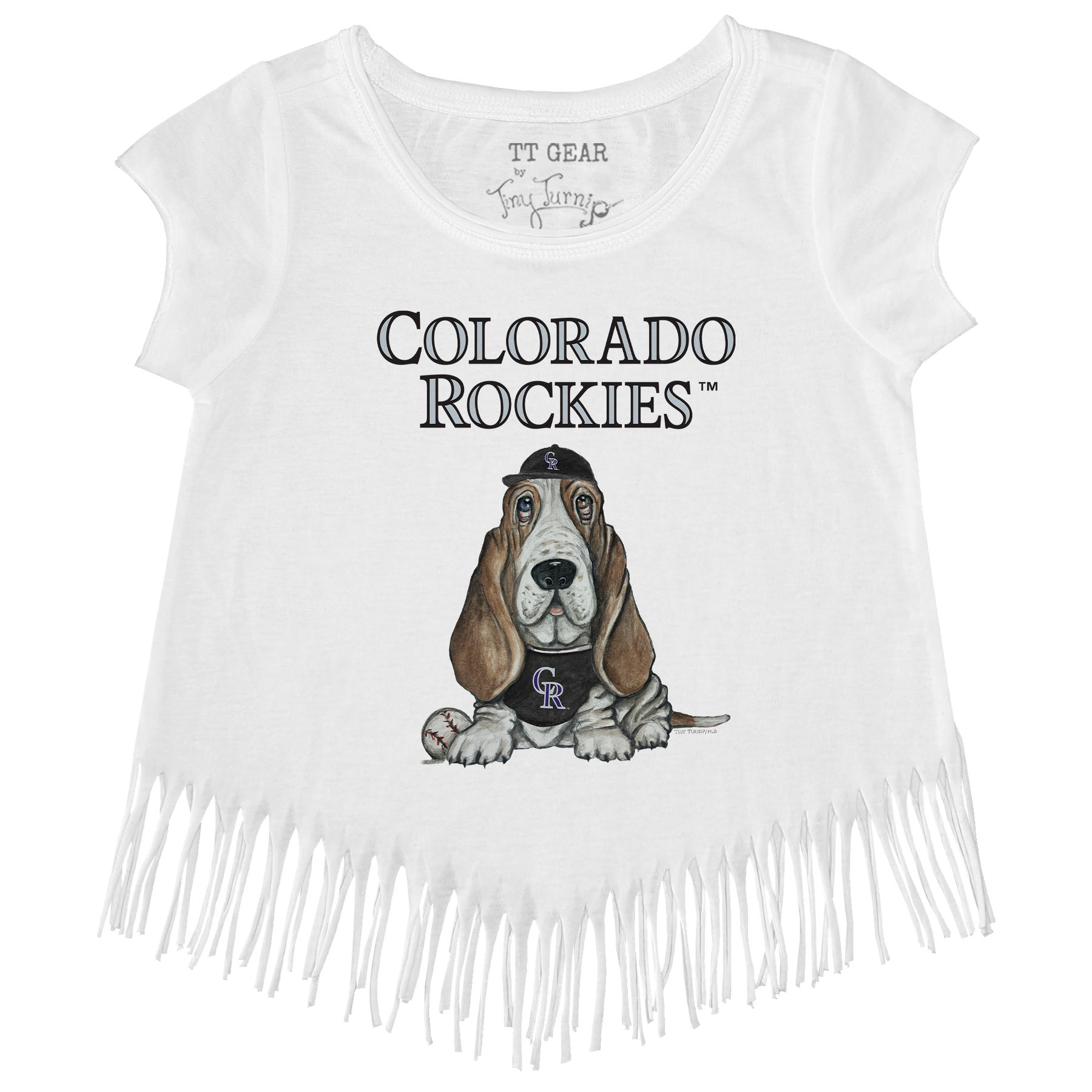 Colorado Rockies Puddy Fringe Tee - Tiny Turnip
