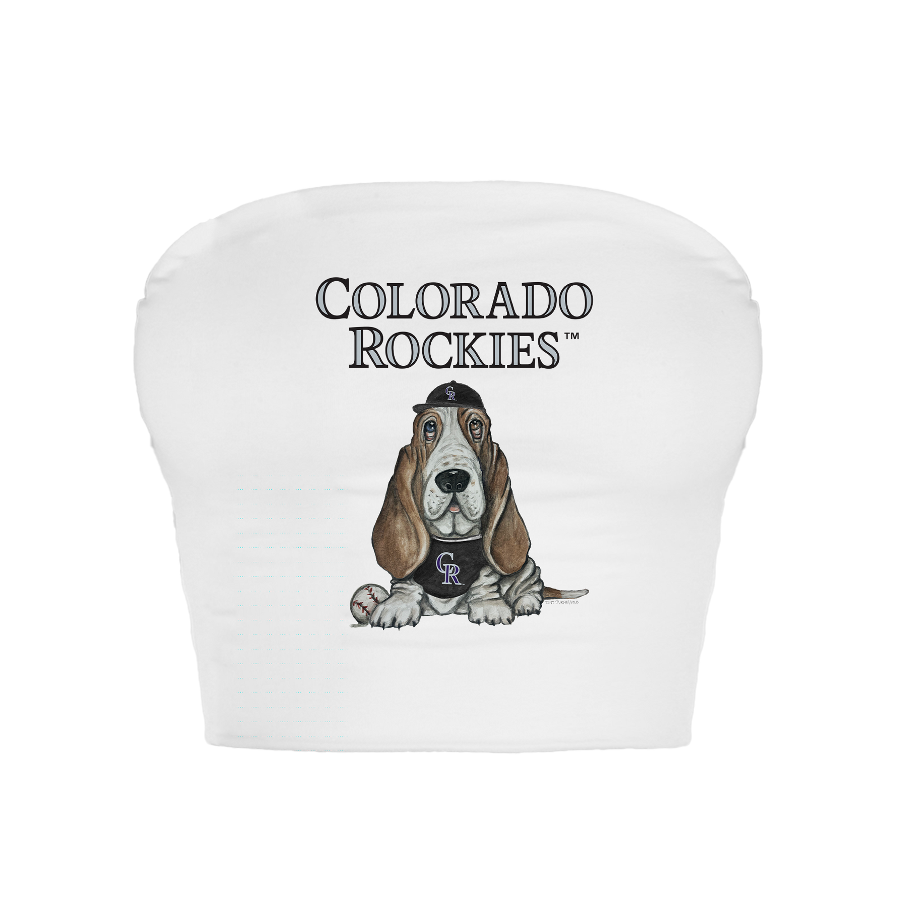 Colorado Rockies Puddy Crop Tube Top - Tiny Turnip
