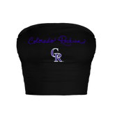 Colorado Rockies Logo Script Crop Tube Top