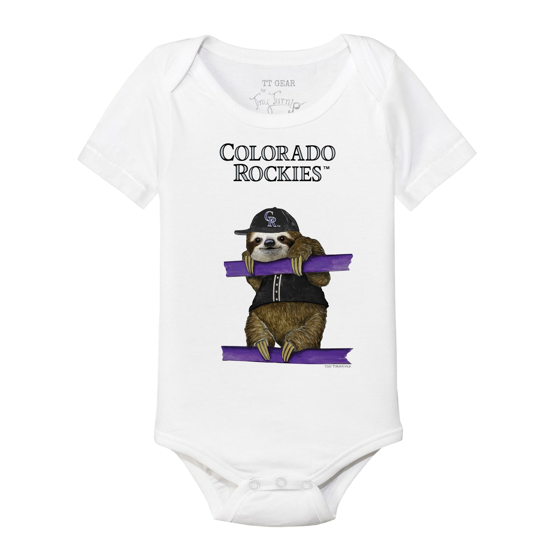 Colorado Rockies Sloth Short Sleeve Snapper