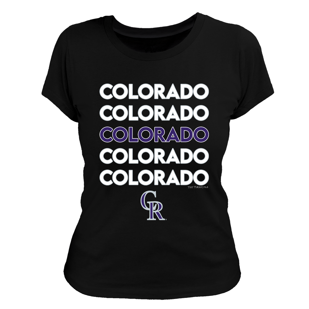 Colorado Rockies Stacked Tee Shirt