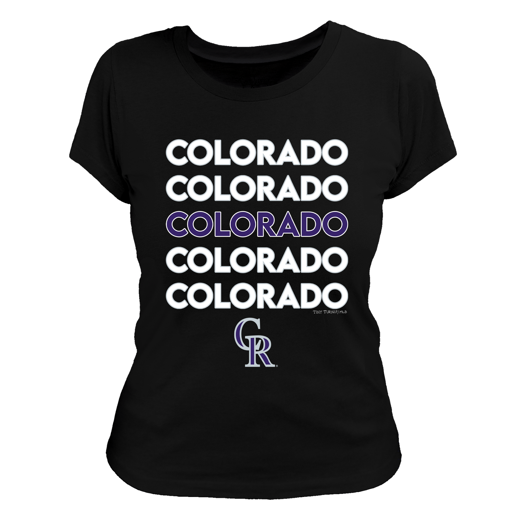 Colorado Rockies Stacked Tee Shirt