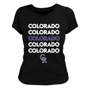 Colorado Rockies Stacked Tee Shirt