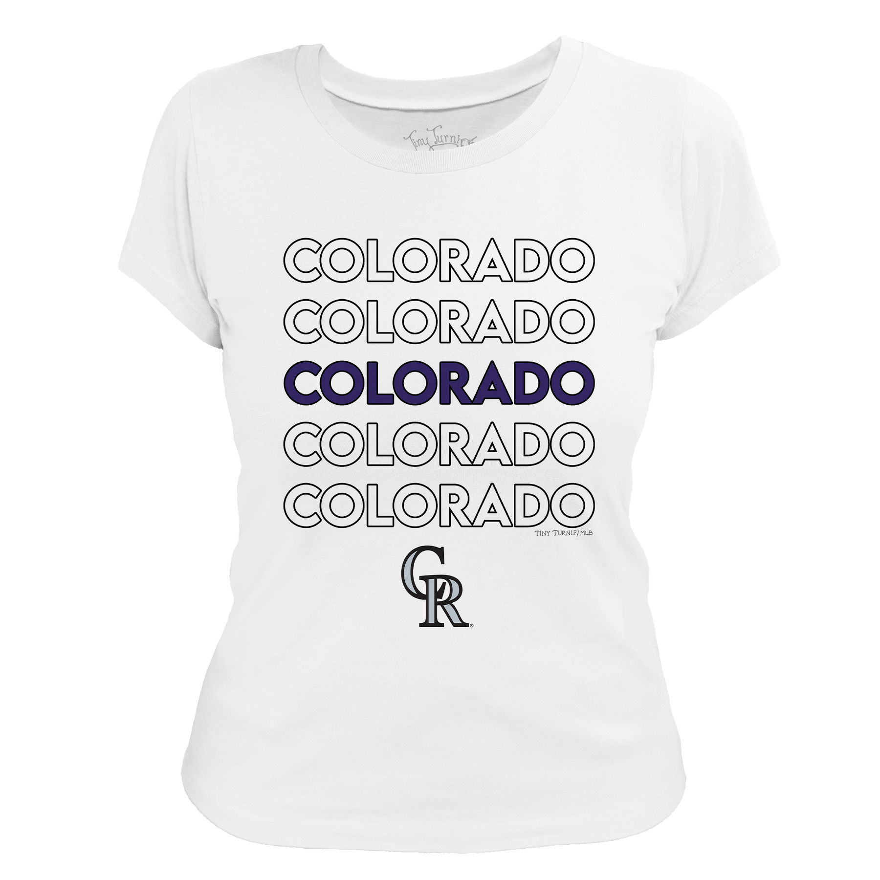 Colorado Rockies Stacked Tee Shirt