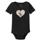 Colorado Rockies Stitched Heart Short Sleeve Snapper - Tiny Turnip