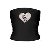 Colorado Rockies Stitched Heart Tube Top - Tiny Turnip
