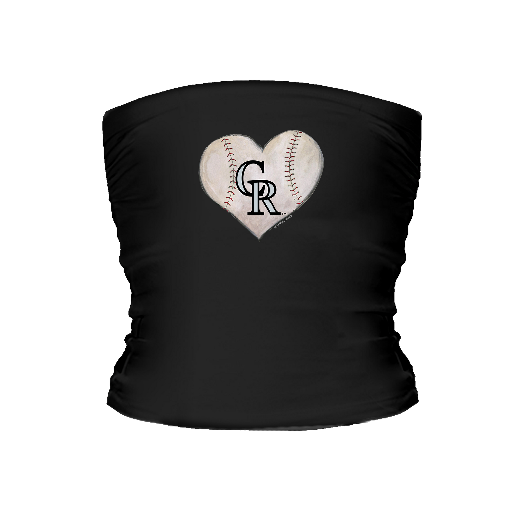 Colorado Rockies Stitched Heart Tube Top - Tiny Turnip