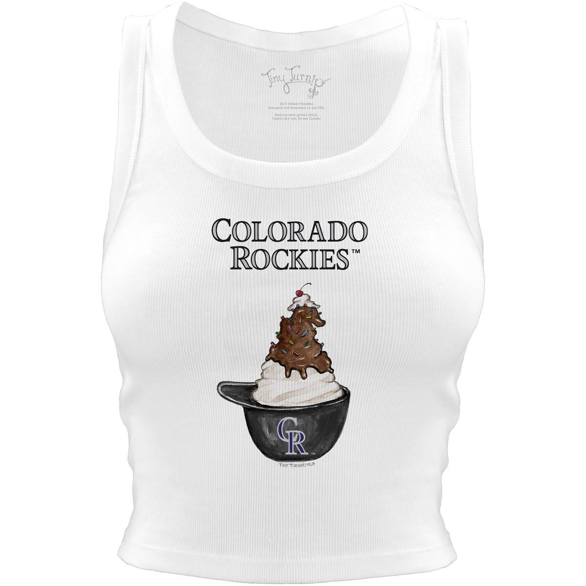 Colorado Rockies Sundae Helmet Crop Tank - Tiny Turnip