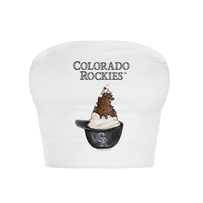 Colorado Rockies Sundae Helmet Crop Tube Top - Tiny Turnip
