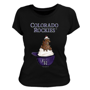 Colorado Rockies Sundae Helmet Women's Tee Shirt