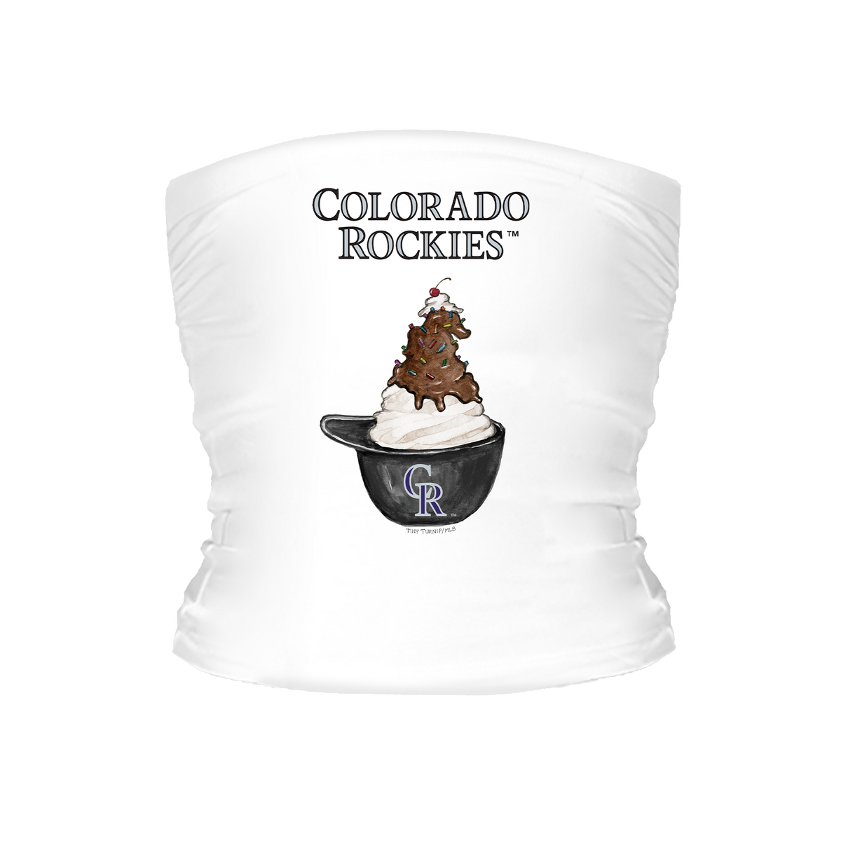Colorado Rockies Sundae Helmet Tube Top - Tiny Turnip