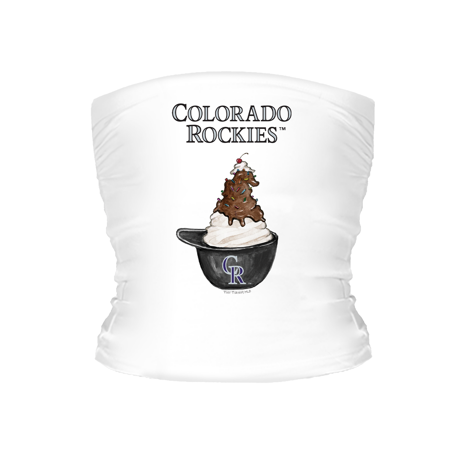 Colorado Rockies Sundae Helmet Tube Top - Tiny Turnip