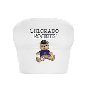 Colorado Rockies Teddy Crop Tube Top - Tiny Turnip