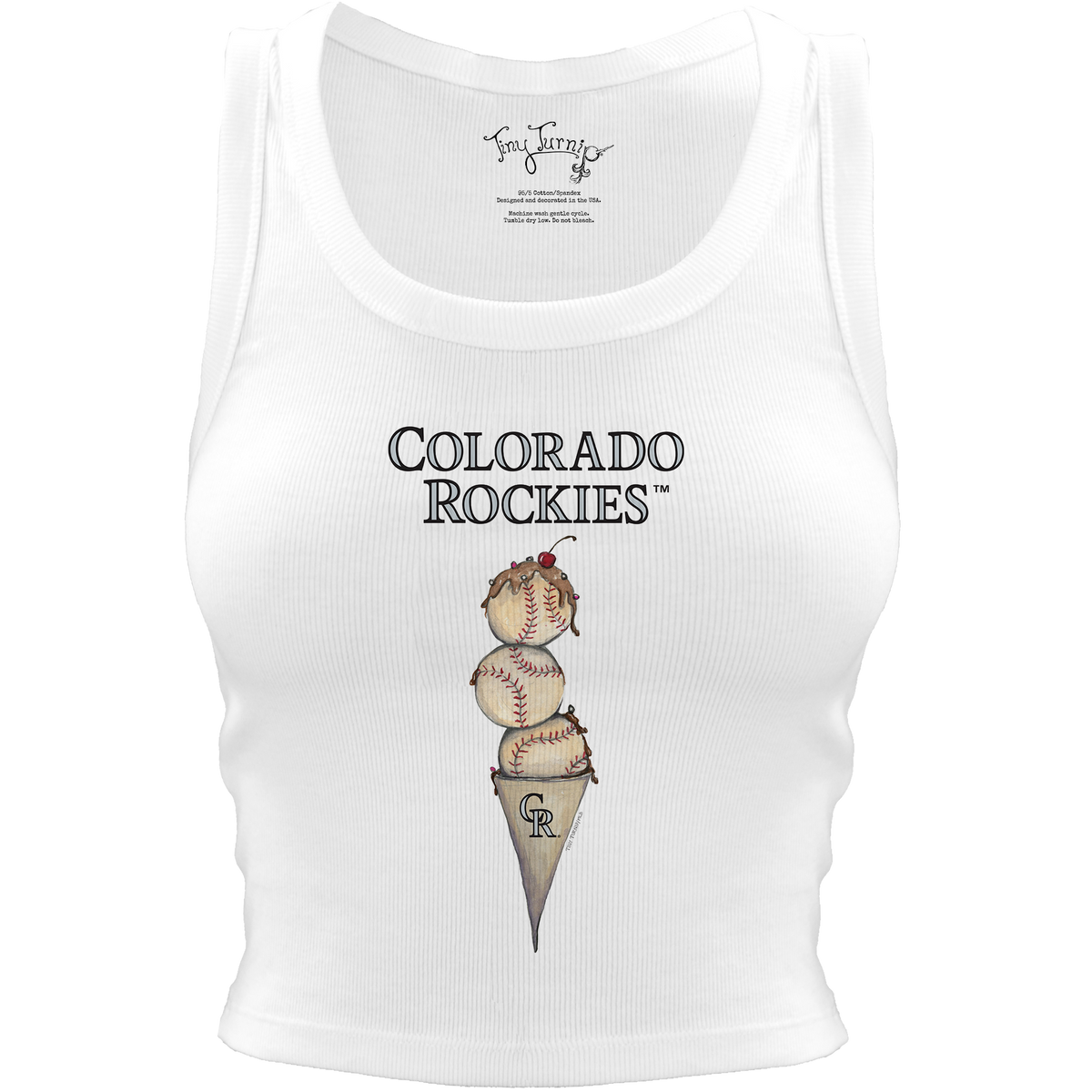 Colorado Rockies Triple Scoop Crop Tank– Tiny Turnip