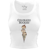 Colorado Rockies Triple Scoop Crop Tank