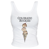 Colorado Rockies Triple Scoop Ribbed Tank