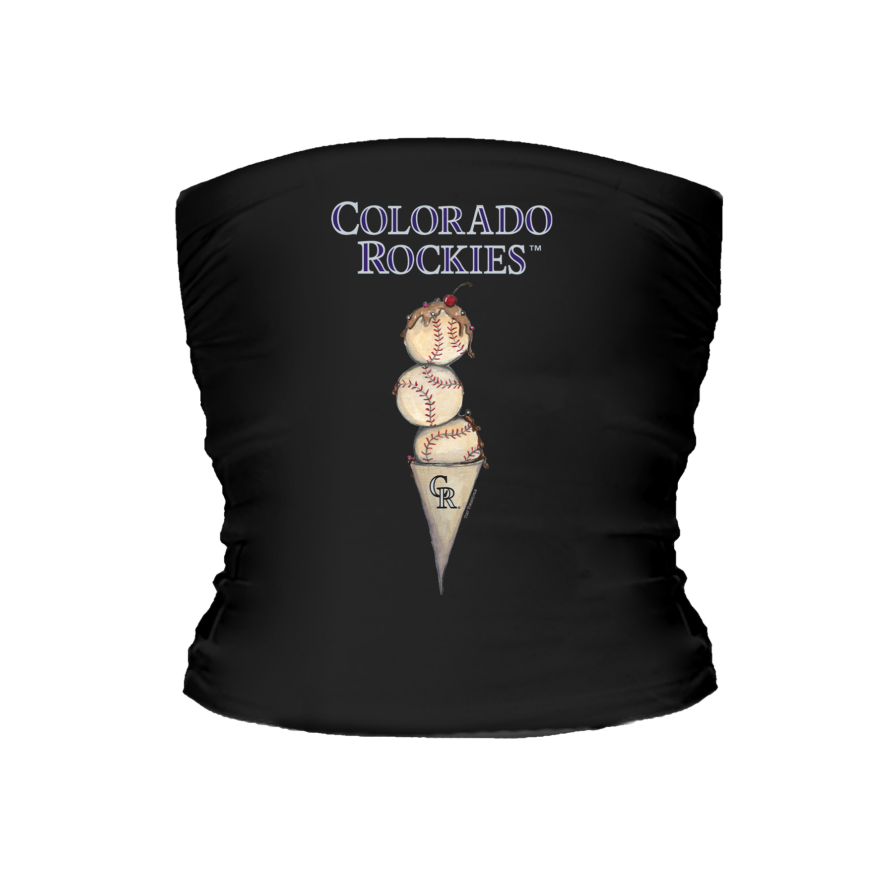 Colorado Rockies Triple Scoop Tube Top - Tiny Turnip