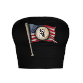 Chicago White Sox Baseball Flag Crop Tube Top