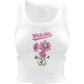 Chicago White Sox Blooming Baseballs Crop Tank - Tiny Turnip