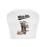 Chicago White Sox Cowboy Boot Crop Tube Top
