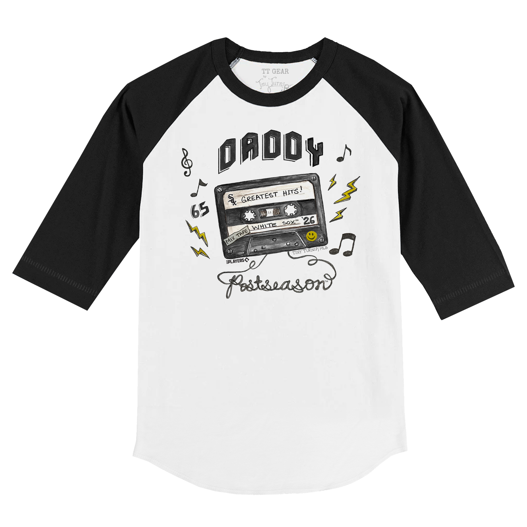 VIP Chicago White Sox Postseason '26 Kid's 3/4 Sleeve Raglan - Tiny Turnip