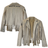 Chicago White Sox Farrah Fringe Jacket - Tiny Turnip