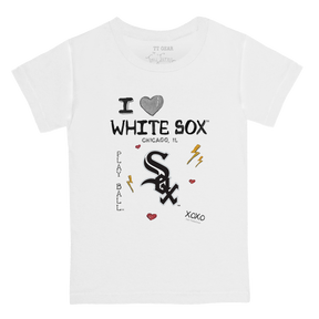 I Heart White Sox Kid's Tee Shirt - Tiny Turnip