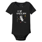 I Heart White Sox Short Sleeve Snapper - Tiny Turnip