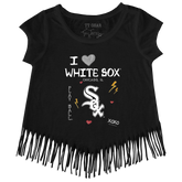I Heart White Sox Fringe Tee - Tiny Turnip