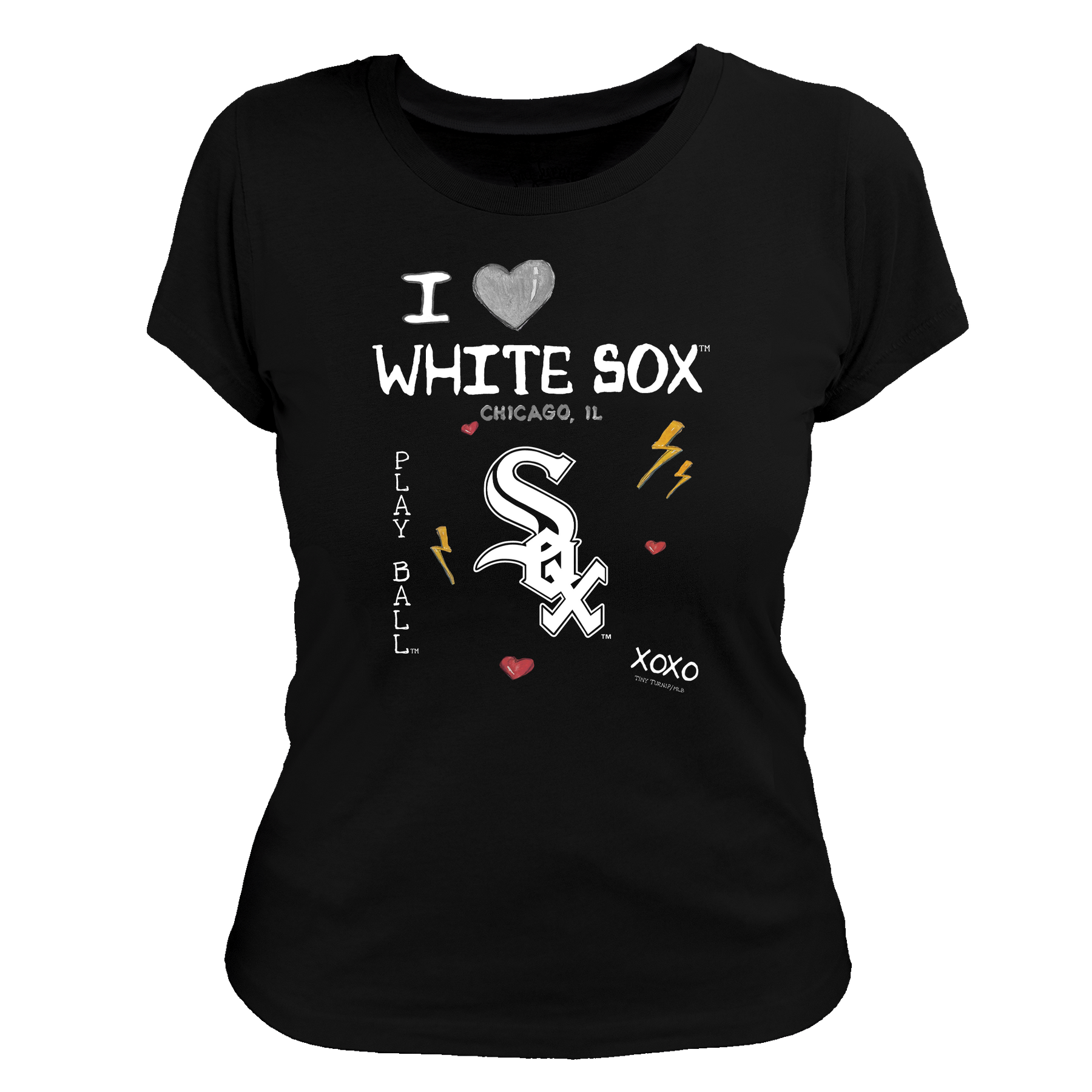 I Heart White Sox Women's Tee Shirt - Tiny Turnip