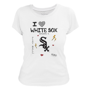 I Heart White Sox Women's Tee Shirt - Tiny Turnip