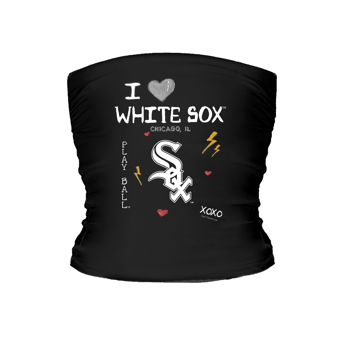 I Heart White Sox Tube Top - Tiny Turnip