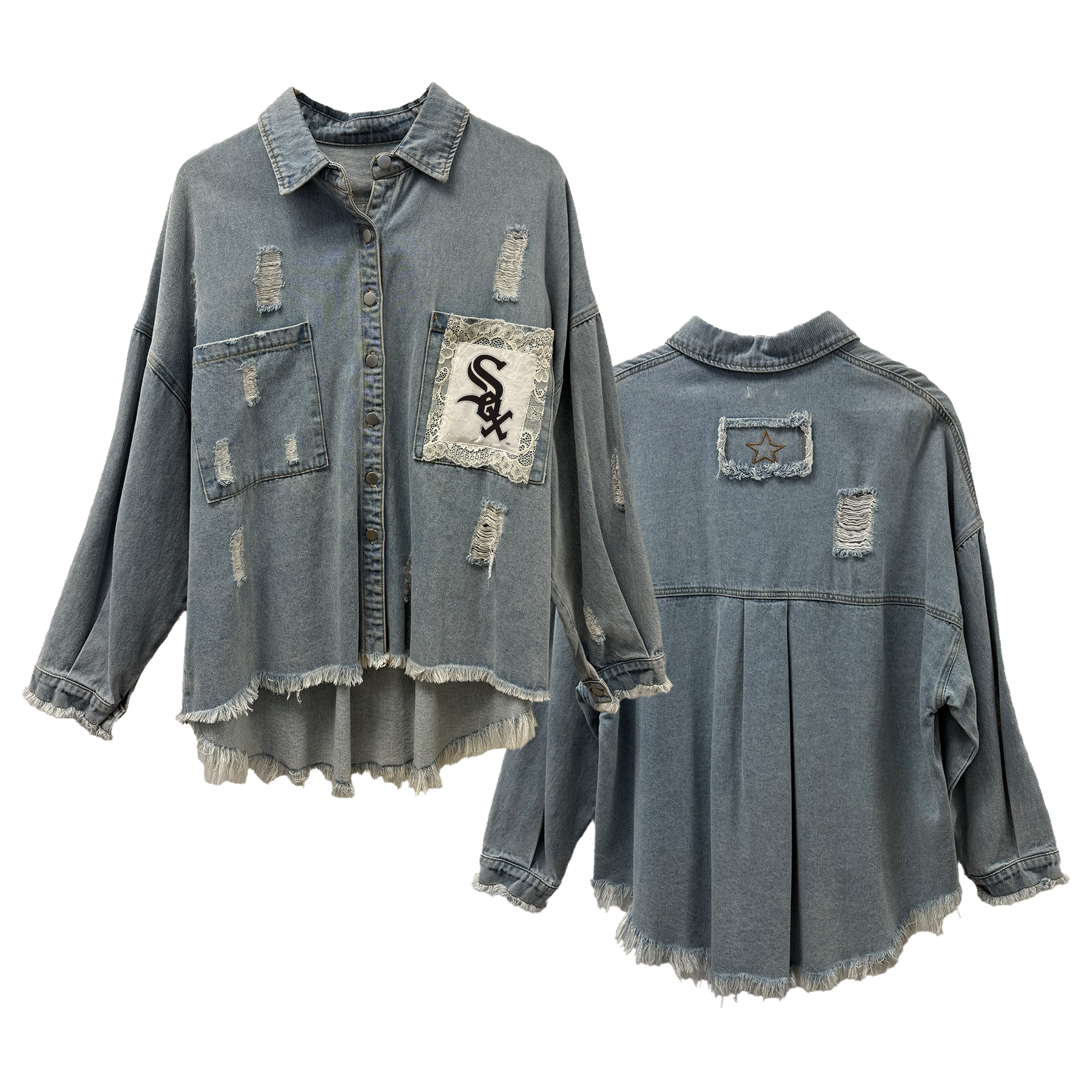 Chicago White Sox Lace Olivia Jacket - Tiny Turnip