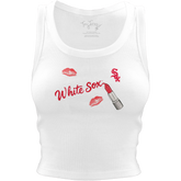 Chicago White Sox Lipstick Crop Tank - Tiny Turnip