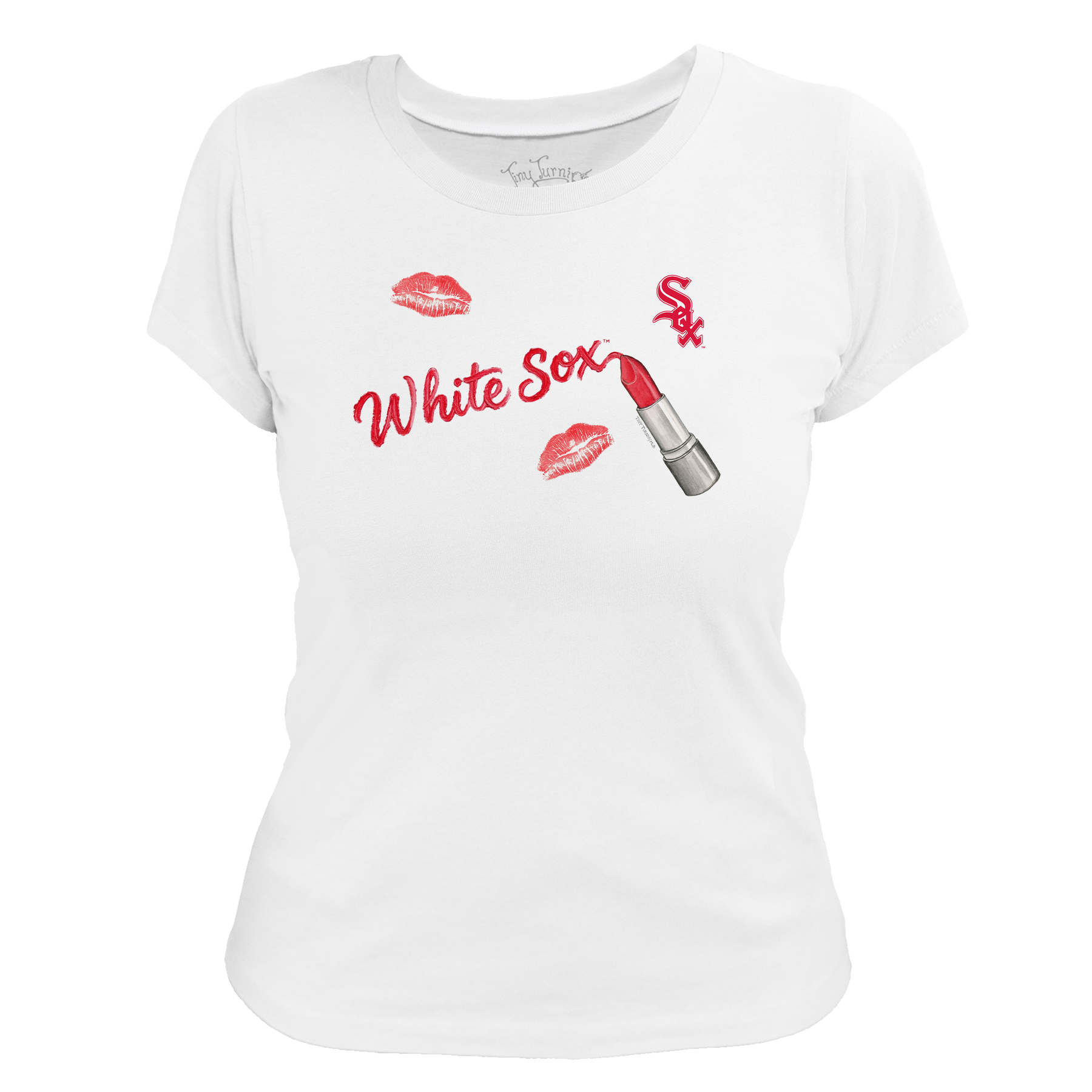 Chicago White Sox Lipstick Women's Tee Shirt - Tiny Turnip