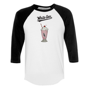 Chicago White Sox Milkshake 3/4 Black Sleeve Raglan