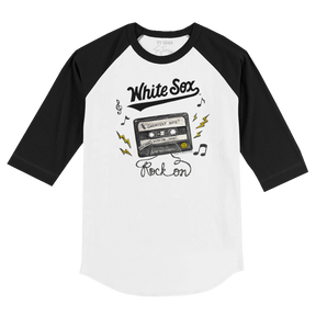 Chicago White Sox Mixtape 3/4 Black Sleeve Raglan