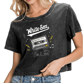 Chicago White Sox Mixtape Vintage Crop Tee - Tiny Turnip