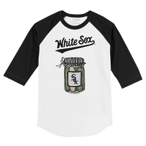 Chicago White Sox Pickle Jar 3/4 Black Sleeve Raglan