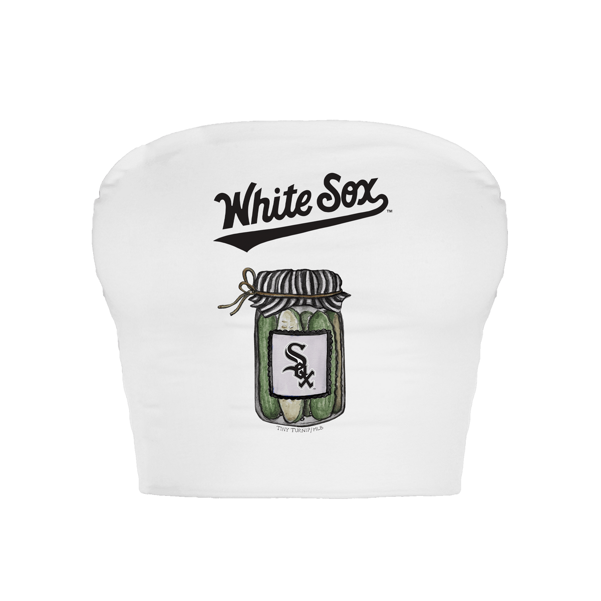 Chicago White Sox Pickle Jar Crop Tube Top